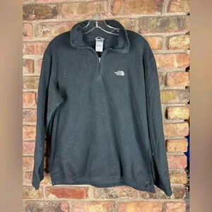 North Face Men's 1/4 Zip Fleece Pullover Size L